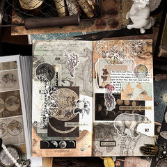 4 Pack Vintage Washi Stickers and Papers for Scrapbooking, 4×40 Sheets Ephemera