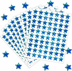 2100 Pcs Star Stickers, 30 Sheets Glitter Star Stickers for Reward Chart 10 Asso