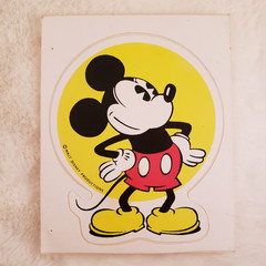Vintage 70s 80s 90s Walt Disney Park Sticker Lot Mickey Mouse, Donald, Goofy