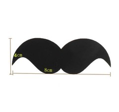 Hybsk 200pcs Fake Mustache Stickers 8cm x 4cm Black Moustache Baby Shower Lit…