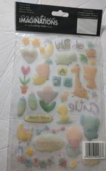 David Walker Epoxy Stickers Creative imaginations. Babies One Sheet New. Sealed.