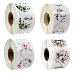 500*Thank You Stickers Handmade with love Round Seals Scrapbooking Gift Stickers