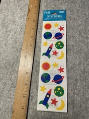 FMI Frances Meyer Space Planets Theme Stickers Sheet Multicolor