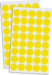 2000 High-Quality Yellow Round Dot Stickers – Perfect for Any Labeling Needs