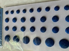 RECOLLECTIONS NIGHT SKY BLUE GLITTER DOTS ADHESIVE 3 Sizes #161641