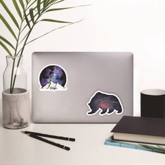 50pcs Constellations Zodiac Star Galaxy Northern Lights Starry Sky Sticker, 130