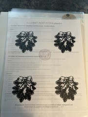 Pk Glitz Art Acetate Holiday Sheets 6 Packages. Vintage Hues & Black/white New