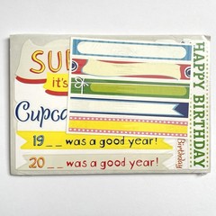 Creative Memories Cakes Candles Photo Album Accents Cheerful Paper Tags New