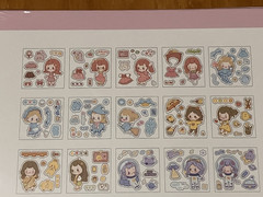 SMILE Kawaii Stickers Variety Set – Colorful Cute Waterproof Fun Girl Activity