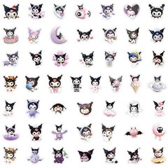 Cute Cartoon Kuromi Stickers for Kids,50PCS Vinyl Waterproof Kuromi Decal for…