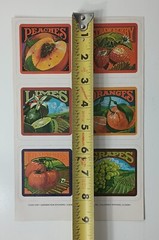 Vintage Stickers Garden Fair Current 1981 Four Sheets Code #4787 Ephemera