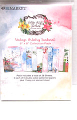 NEW 49 And Market Collection Pack 6″X8″ Vintage Artistry Sunburst with FLORETS