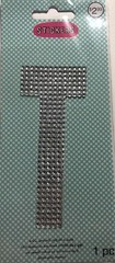 GIANT SILVER RHINESTONE LETTER “T” Stickers(1pc)JoAnn’s•Name•Initial •Label•Last