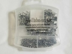 NEW Creative Impressions Pewter Embellishments Eyelets Brads Clips Scrapbooks -F