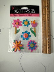 Provo Craft The Third Dimension Stand-Outs Funky Floral Paper Sculpture Stickers