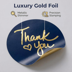 Thank You Stickers Small Business – 1 Rolls 500 Pieces Thank You for Supporting
