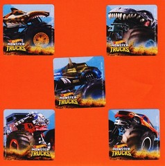10 Hot Wheels Monster Trucks – Large Stickers – Party Favors – Rewards