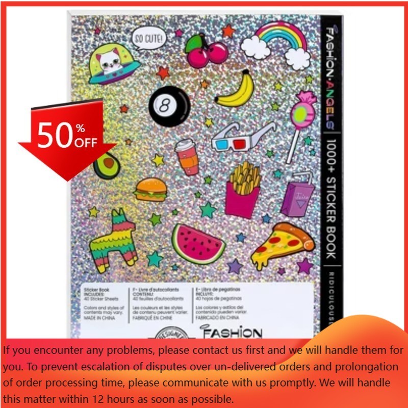 Ridiculously Cute 1000+ Sticker Book 40 Pages – Fashion Angels: Kids & Planner