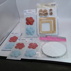 scrapbooking embellishments flowers /frames/chipboard