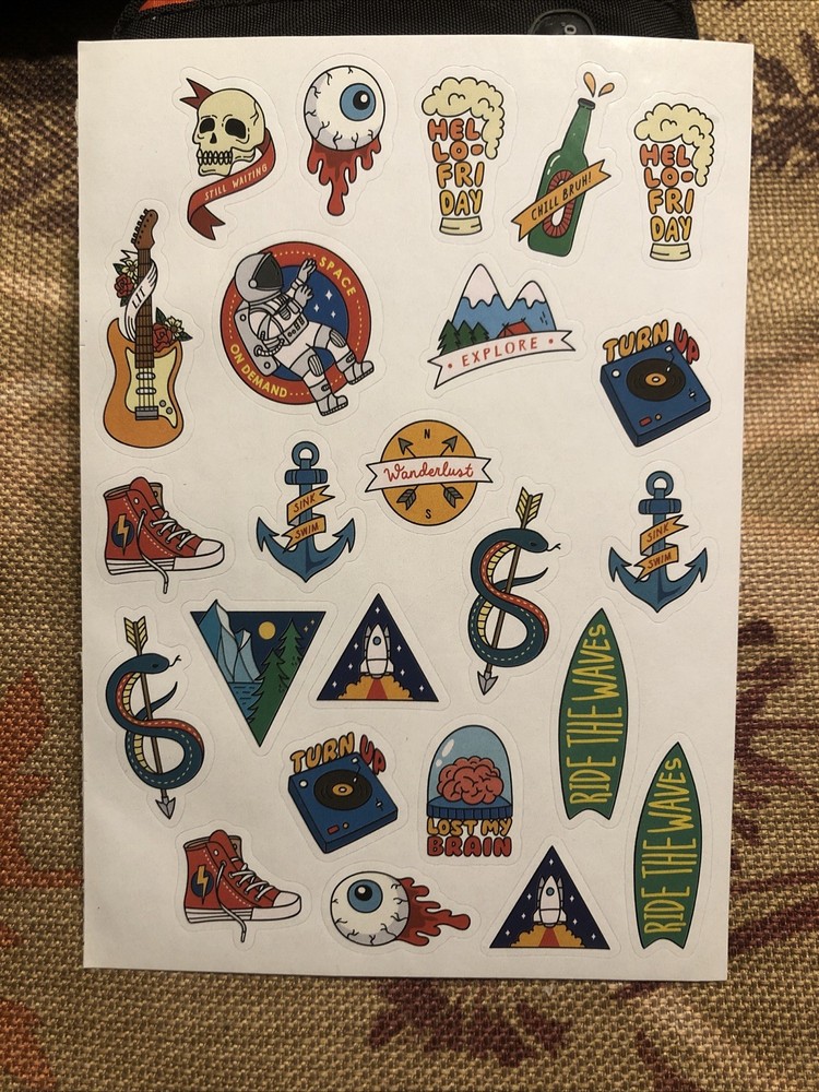 Full Sheet Of Fun Stickers – Sheet – New