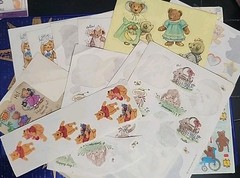 Vtg Lot 80s 90s Teddy Bear Theme Hallmark American Greetings Sandylion Preowned