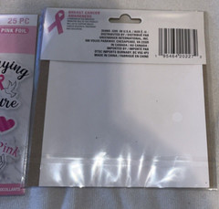 50 BREAST CANCER Tech Stickers in Packages Scrapbooking Cardmaking Crafts