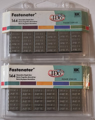 EK Success Fastenater Wedding Decorative Staple Bars Metal 144 Strips 2 Packs