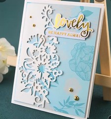 Flowers Border Edge Die Cut Card Making Envelopes Floral Invitations Cutting Die