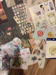 Floral Ephemera 50+ Pieces Vintage Flower Junk Journal Scrapbook Cottagecore Lot