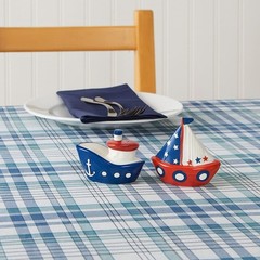 Beachcombers Ships Ahoy Salt & Pepper Set Nautical Coastal Beach Home Kitchen…