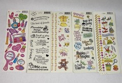 Miss Elizabeths Stickers Lot Of 12 Girly Makeup Fashion Slumber Party