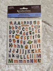 Recollections 173 piece Halloween Alphabet Stickers