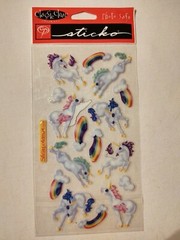 Lot of Scrapbooking Stickers Unicorn My Little Pony Princess Girl Fairy Tale