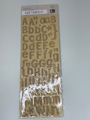 Alphabet Letters Stickers Chip Board Scrapbook U CHOOSE U PICK New and Used