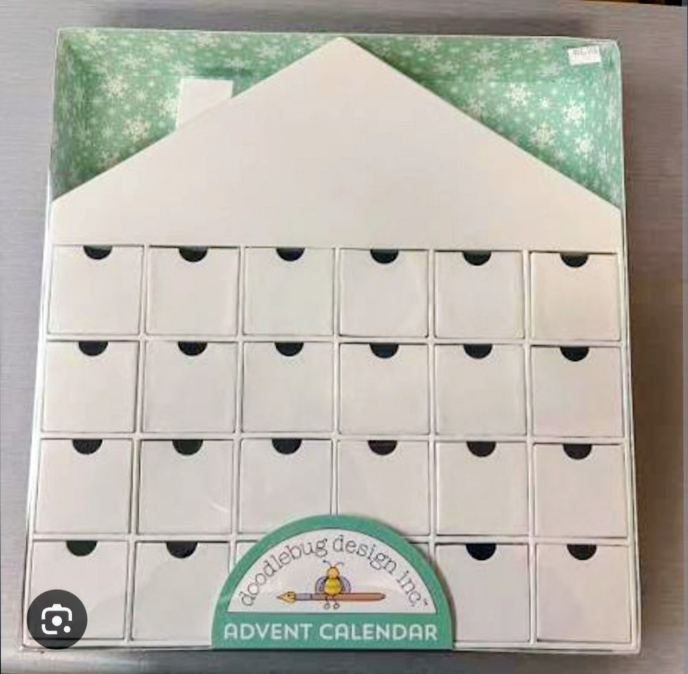 Doodlebug Designs Chipboard House Advent Calendar Diy Scrapbooking Blank