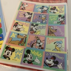 Vintage Disney Mickey Mouse Reward Stickers 2 Packages New Sealed