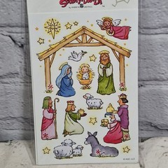 American Greetings Stickety-Doo-Da Christmas Nativity Scrapbooking Stickers Lot