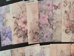 100Pc Floral Abundance Scrapbooking JJ Craft Papers No Duplicates