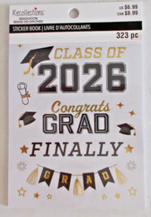 Lot of 4 Packs of Recollections Stickers/Sticker Book Class of 2026 Graduation