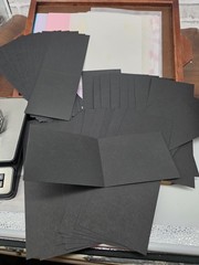 Mixed Scrapbooking Junk Journal Shadow Box Lot 6- Cardstock, Stamps, Vellum