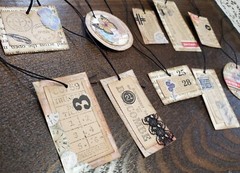 Lot 10 Junk Journal Tags Text Tickets Vintage Ephemera Crafts Cards Scrapbook