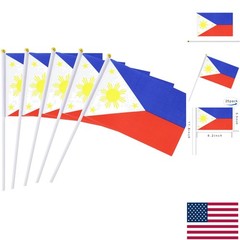 Vibrant 25 Pack Handheld Philippines Flags – Perfect for Parties & Celebrations
