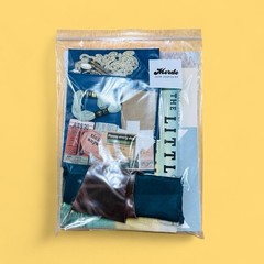 Merde Junk Journal Kit Coastal Vintage Ephemera Bundle 3/4 lb Leather Silk NEW