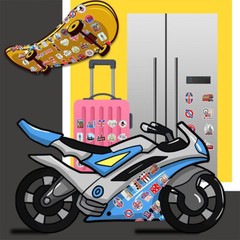 50 pcs England British London Life Style Stickers Decal Vinyl Weatherproof kids