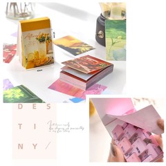 6 Sets 300 Pcs Washi Stickers Set Cute Aesthetic Sticker Book for Journaling