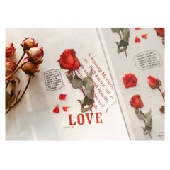 Small Fresh Plant Stickers Hand Tent DIY Scrapbooking Supplies Material Paste