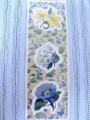 Lot/6 Vtg Hallmark Sticker Seals Floral Morning Glory Hydrangea Daffodils Garden