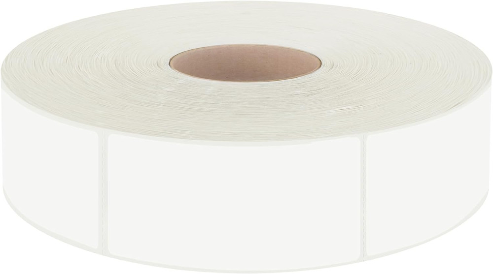 600 PCS White Rectangular Stickers, Blank Write on Labels Self-Adhesive Stickers