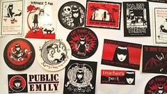 10 Pre Packaged RARE Emily the Strange stickers Red & Black