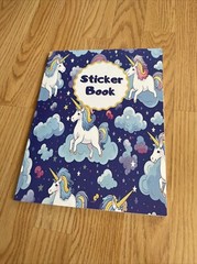 8.5×11 Sticker Book Collecting Album: Large Blank Sticker Keeper Book for Kids